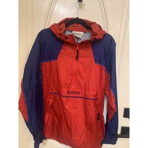 Vintage‎ Columbia Windbreaker Packable Jacket Mens Size L Multi Color Block